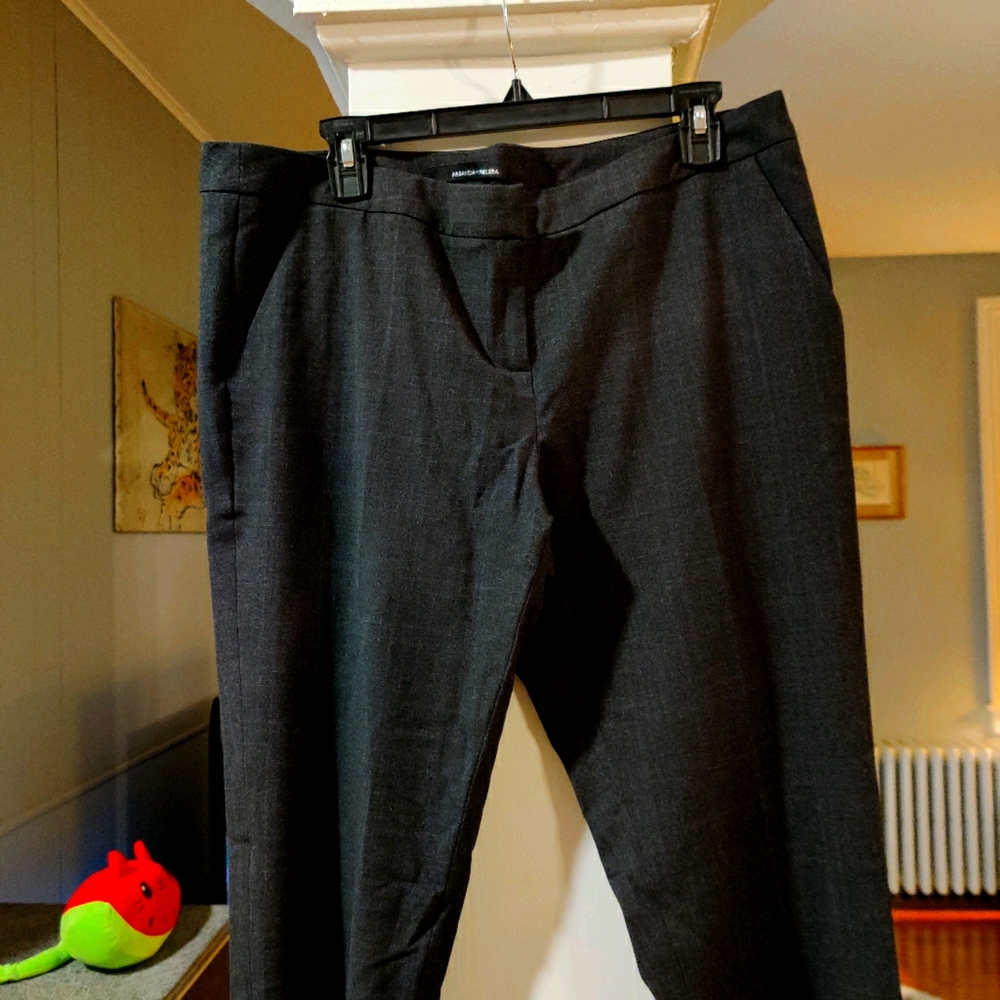 Amanda & Chelsea dark grey ankle slim pant sz 14P